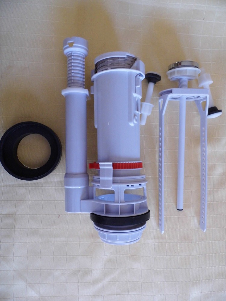 Universal 2 inch Single Flush Valve and Adjustable Height Flush Button
