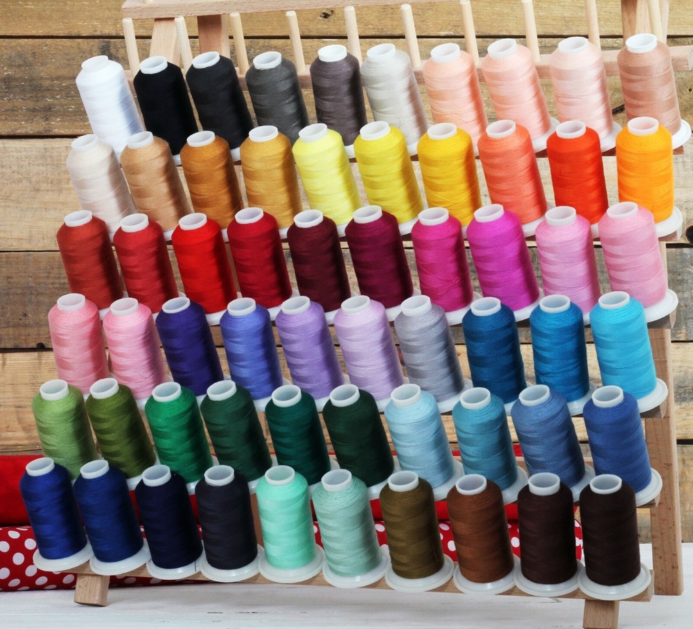 THREADART ALL PURPOSE POLYESTER SEWING THREAD - 86 COLORS - 600M SPOOLS 50/3