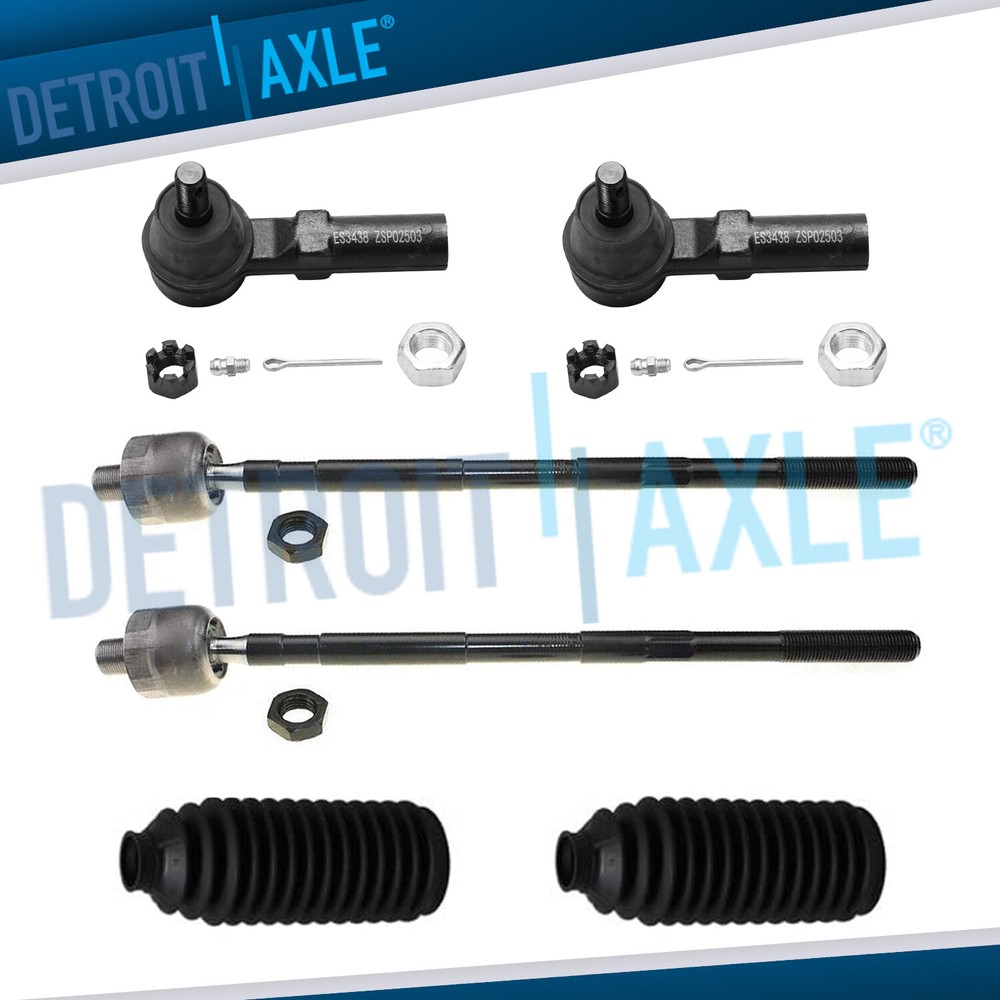 Front Inner & Outer Tie Rods Assembly for 2004 2005 - 2006 Nissan Altima Maxima