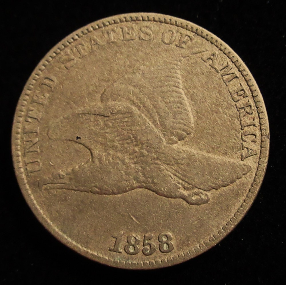1858 Flying Eagle Cent. Great Original Coin!!!
