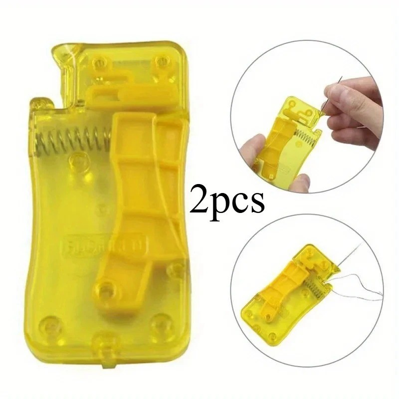 New Elderly Use Automatic Easy Sewing Needle Device Threader Thread Guide Tool