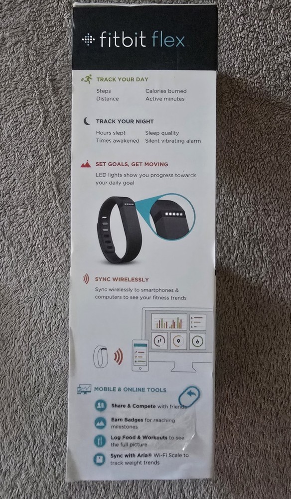 Fitbit Flex Wireless Activity Tracker - Black (FB401BK).
