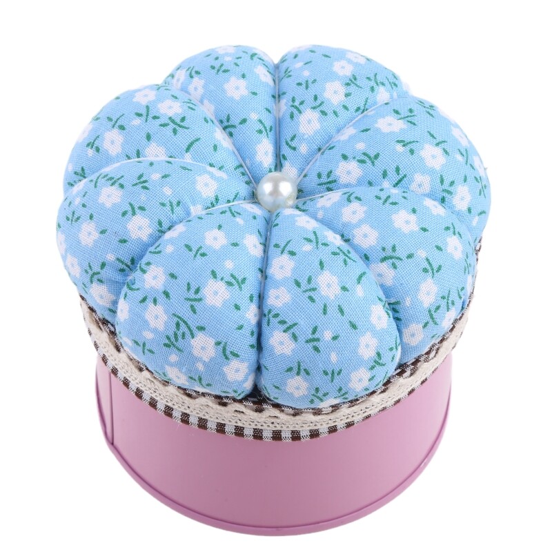 Pattern Optional Pins Box Pumpkin Ball Shaped Pin Pad for DIY Craft Stitching