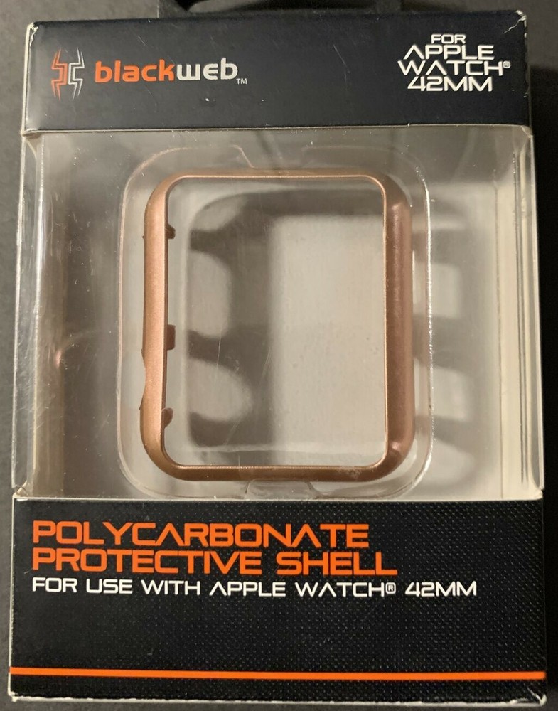ROSE GOLD Protective Bumper for Apple Watch 42mm - Hard Shell Outer Shield