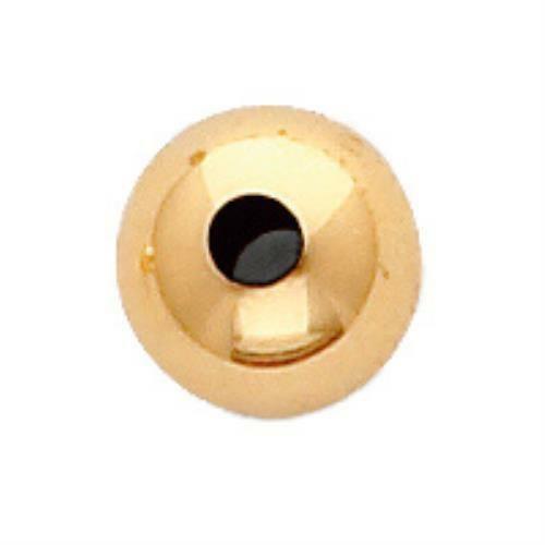 12 pcs 3mm 14K Yellow Gold Seamless Smooth Bead