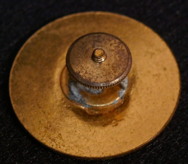 Interwar 1920's - 1930's Army EM Enlisted Service Visor Cap Device Emblem Disc