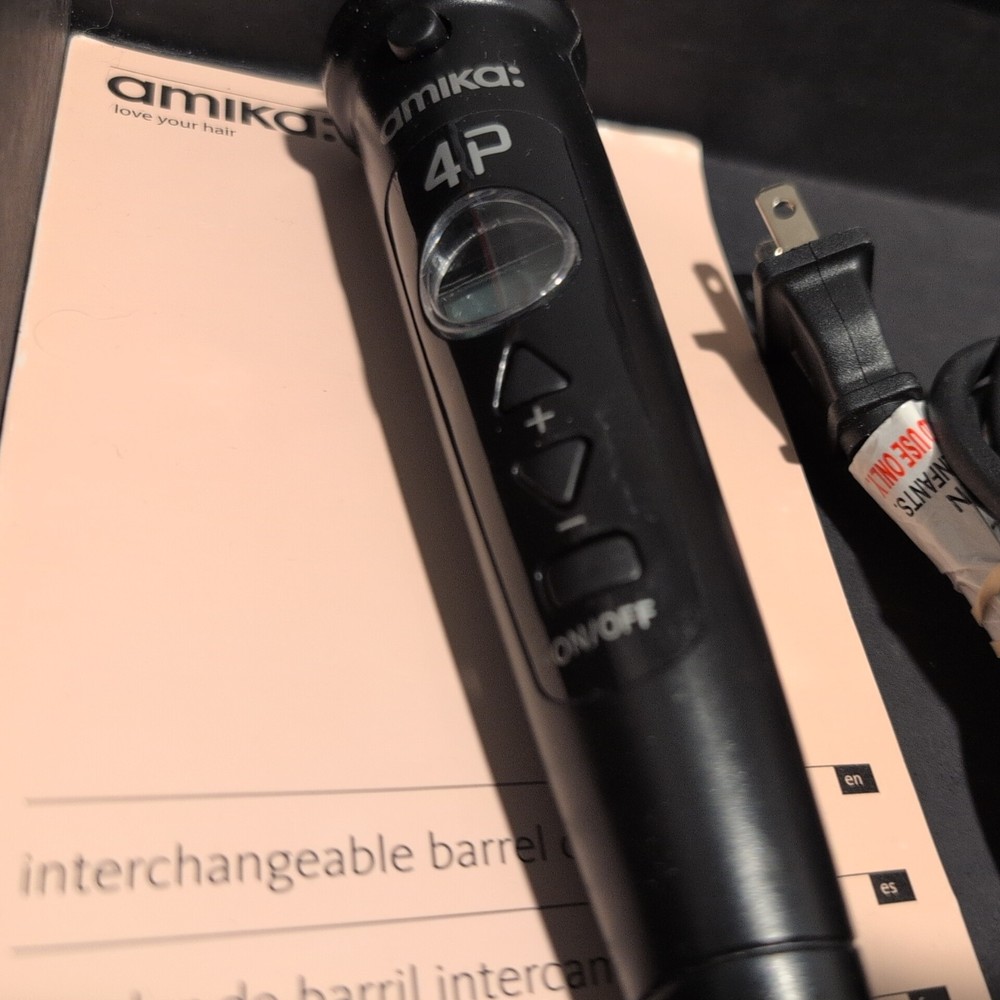 Amika 4p Interchangeable Curling Iron Pre Owned With Box
