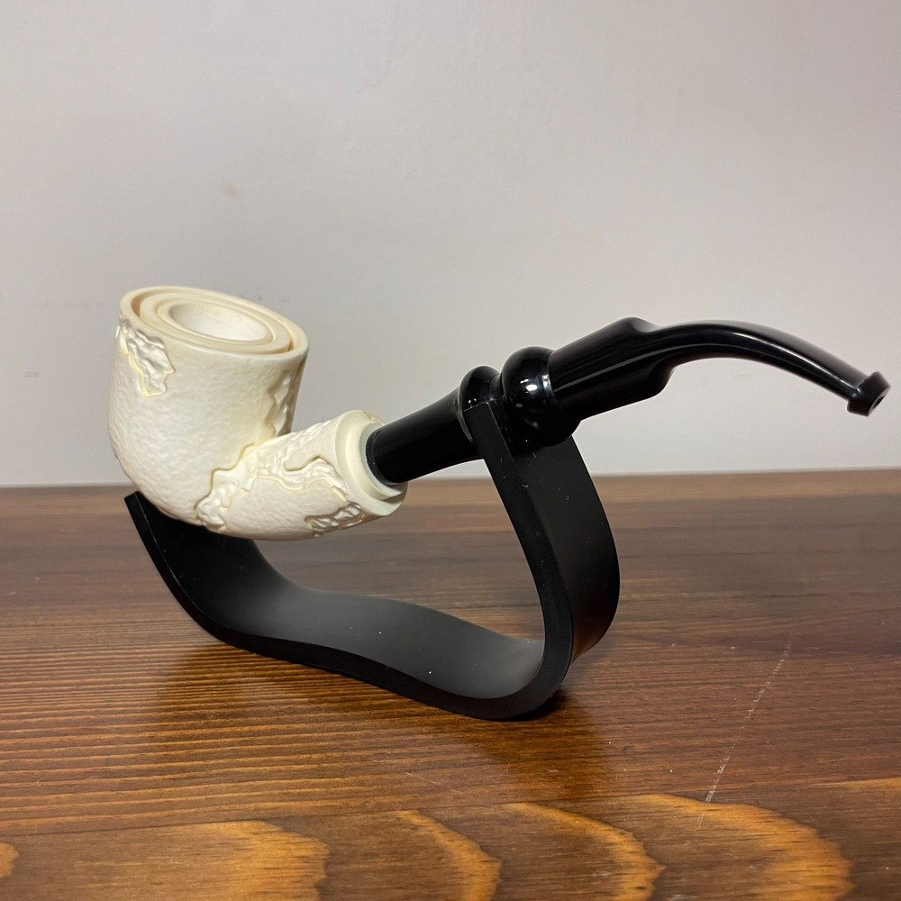 S.Yanik Meerschaum Pipe Map Ornament Smoking Pipe