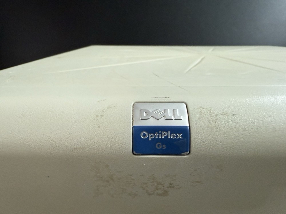 Vintage Dell Optiplex Gs Desktop PC with Intel Processor Broken for Parts