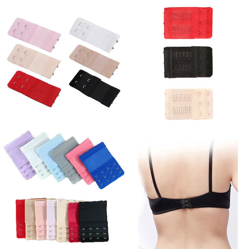 4Pcs Adjustable Bra Extender 2/3/4 Hooks with Elastic Underwear Strap Extension⇘