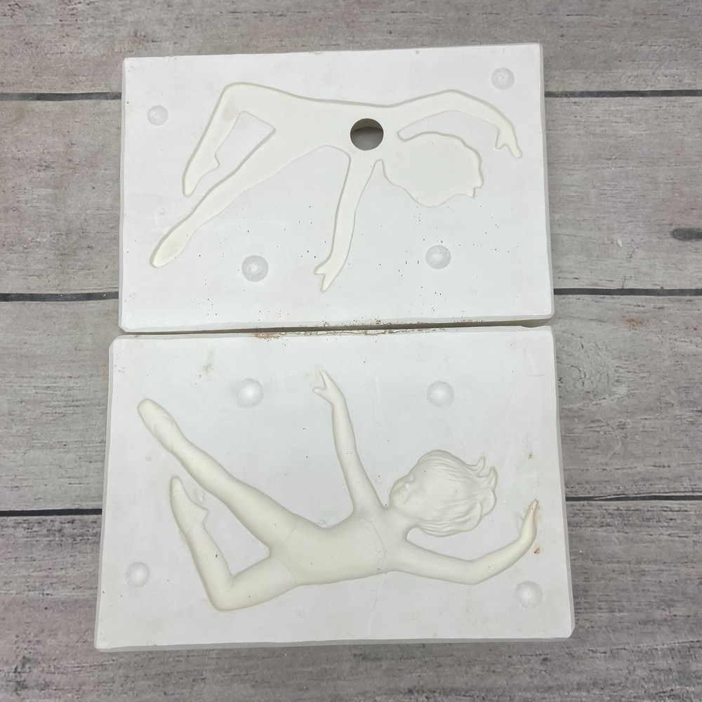 Ferns Ceramic Casting Mold Ballet Dancer Figure