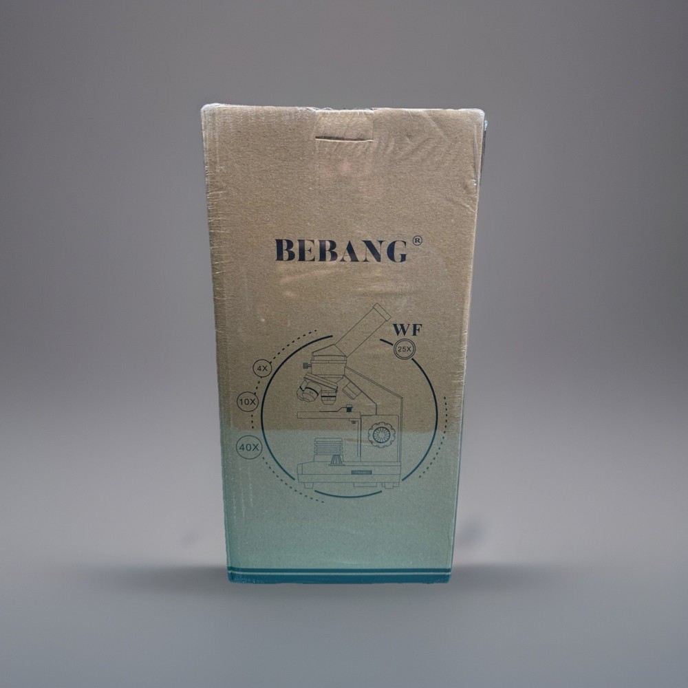 BEBANG 100X-2000X Compound Microscope With Slides And Operating Accessories