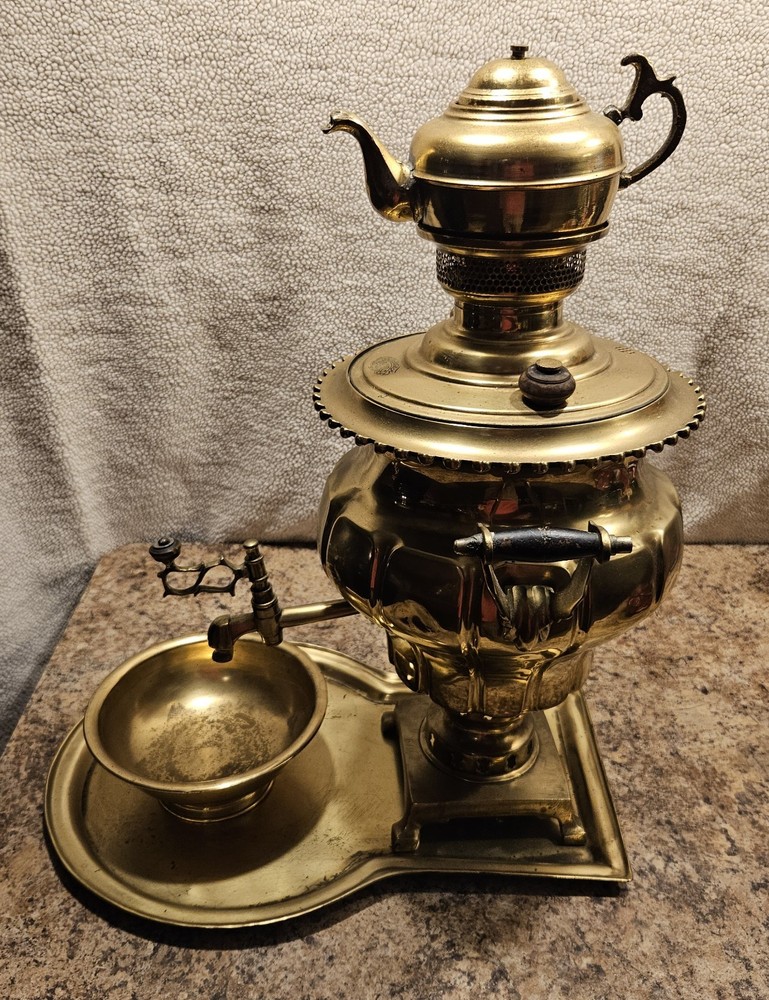 Persian Brass Samovar Tea Urn