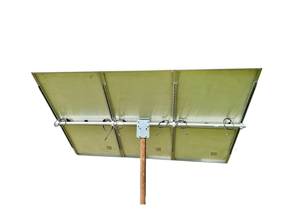 Solar Panel Array Top of Pole Ground Mount Bracket 2" - 2.5" - 3" Pipe Univer...