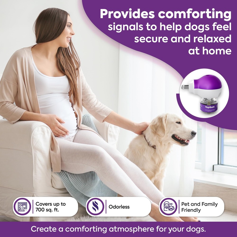 Dog Calming Diffuser Refills 4-Pack | Pheromones for Dogs - Appeasing Pheromone
