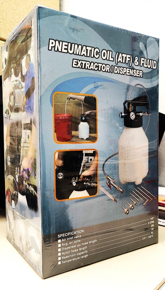 6L Pneumatic oil & fluid extractor/dispenser