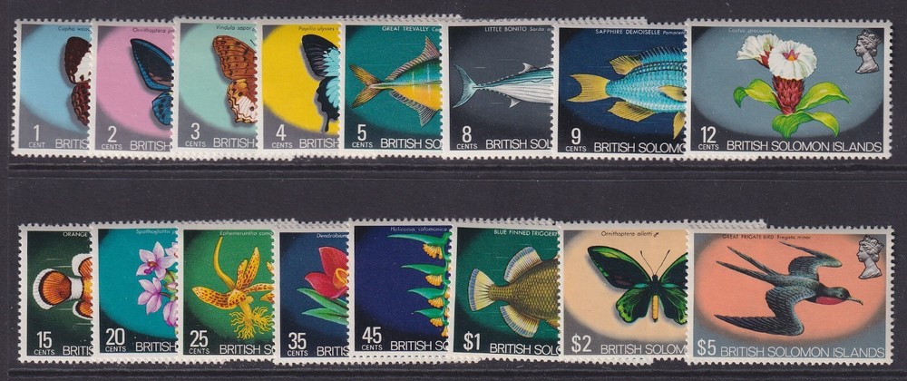 British Solomon Islands, Scott 232-247, MLH