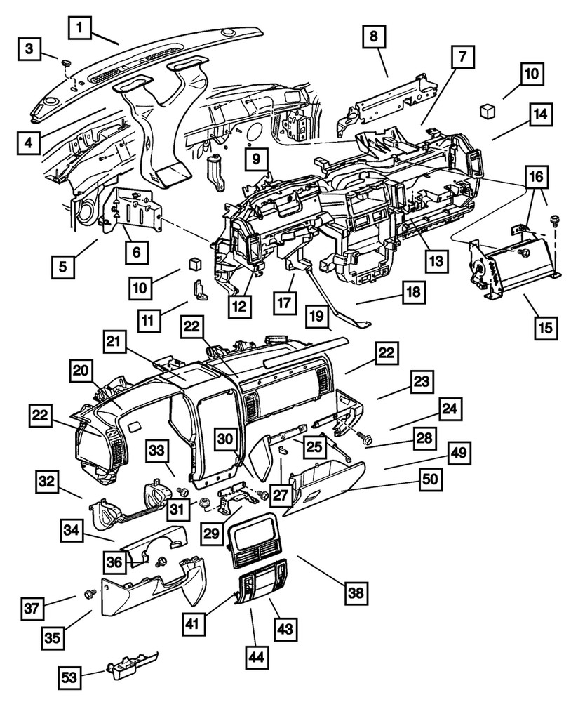 Genuine Mopar Instrument Panel Bezel 55116506AA