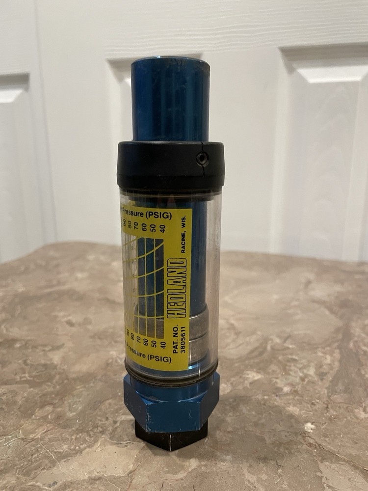HEDLAND FLOW METER 771150. 600psi. Untested