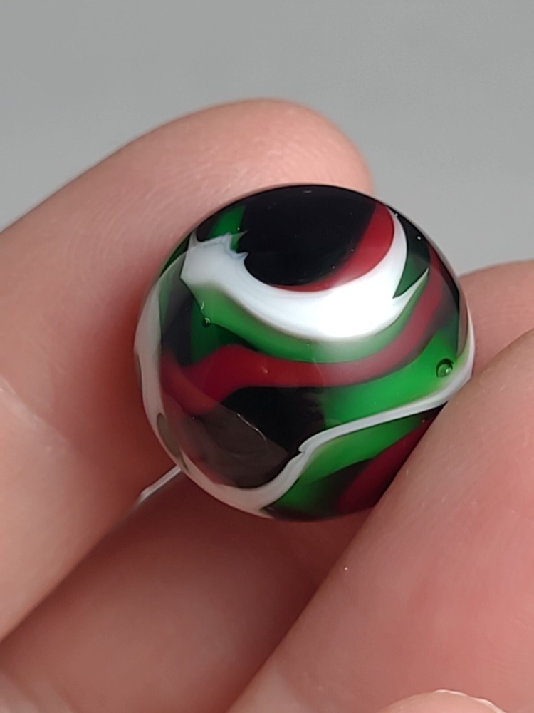 Contemporary Red Green White Brown Marble