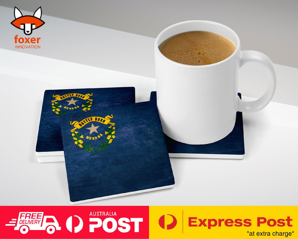 COASTER COFFEE DRINKING MAT|NEVADA US AMERICAN STATE FLAG