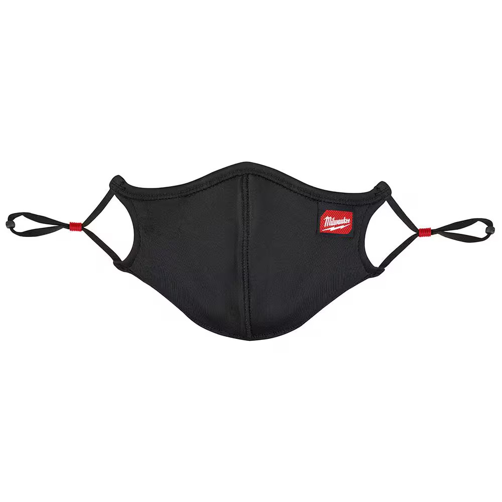 Large/X-Large Black 3-Layer Reusable Performance Face Mask
