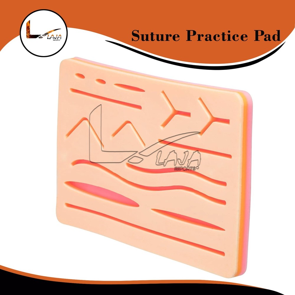 14 Wound Silicone Suture Practice Pad – 3-Layer Realistic Training Tool DS-1496