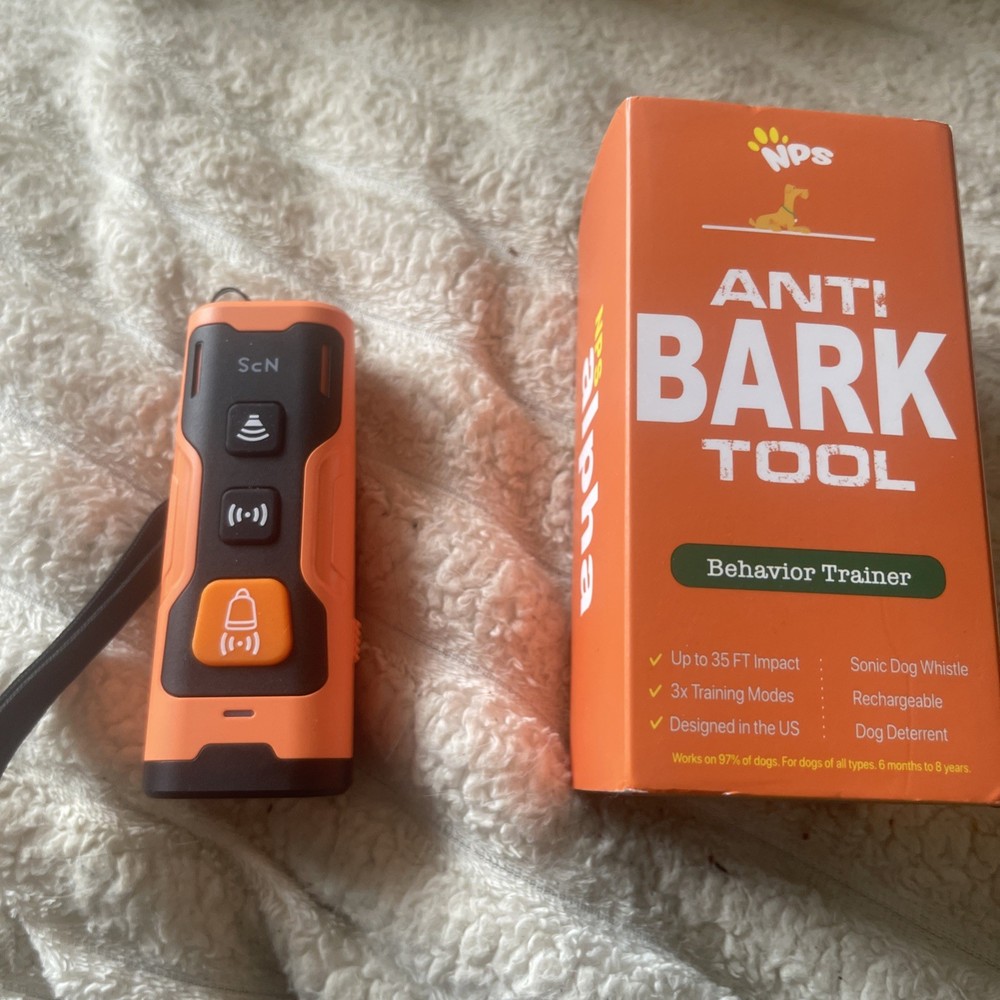 NPS Alpha Dog Behavior Trainer Anti-Barking Control Device USB Rechargeable