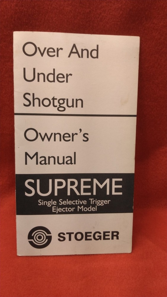 Stoeger Over and Under Shotgun Owners Manual