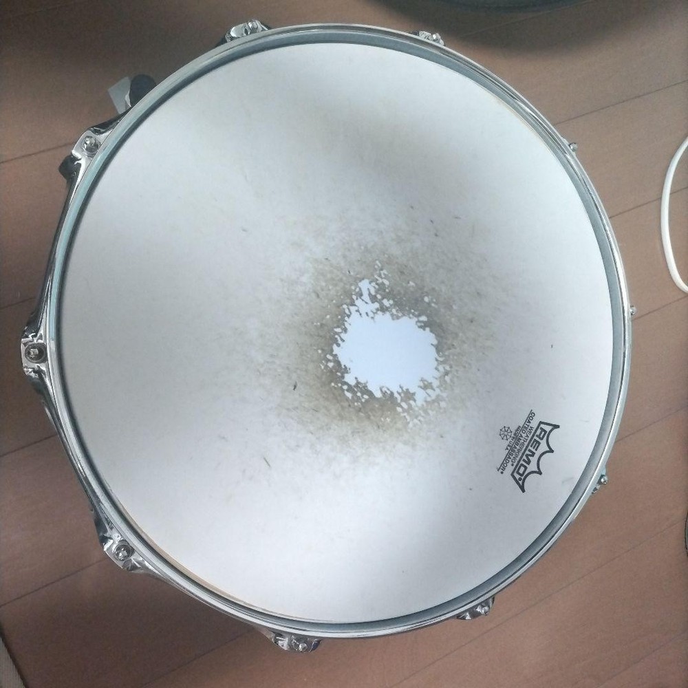 Pork Pie Snare Drum Blue with Mesh Snappy and Soft Case