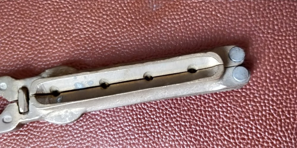 Brass Revolutionary War era Pewter Button Mold