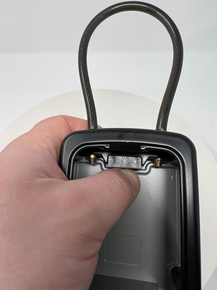 4 Digit Combination Security Lock Box 5 Keys Waterproof Black - Flexible Latch
