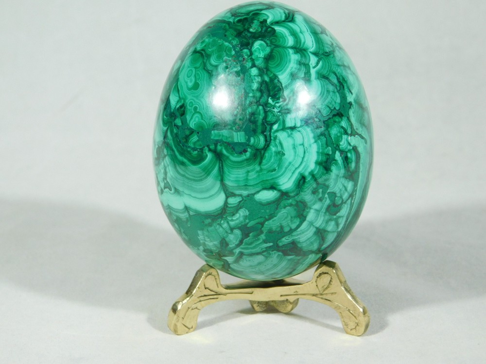 Sphere Egg Display Stand Brass / Gold color Small Size