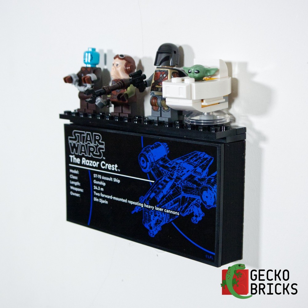 Wall Mount Display for Lego Star Wars UCS Razor Crest 75331
