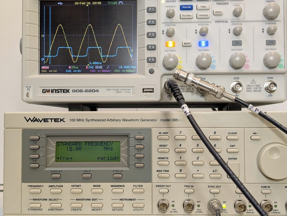 WAVETEK MODEL 395 100 MHz Synthesized Arbitrary Waveform Generator