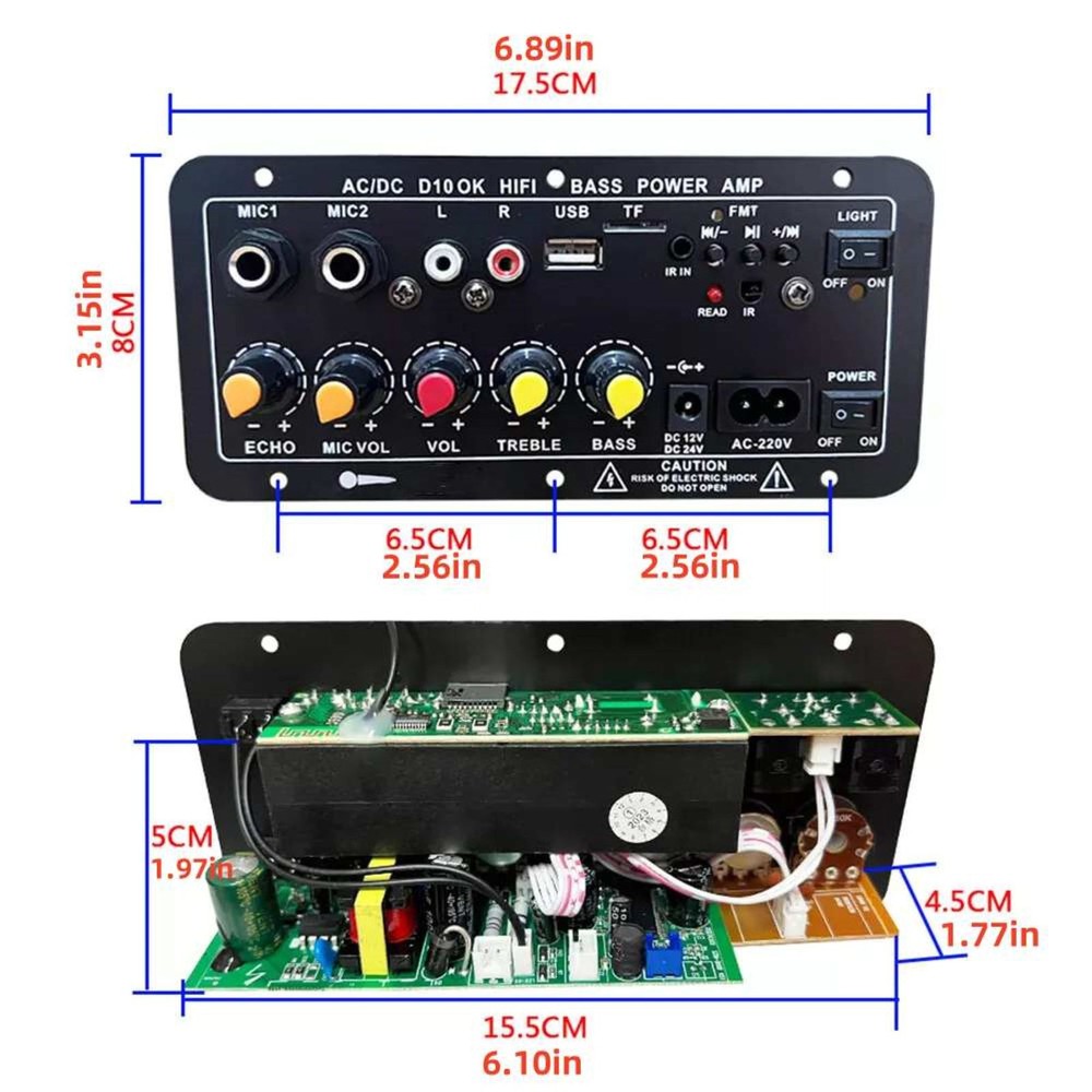 Versatile Audio Amplifier Board Bluetooth 5.0 Support Customized Audio Settings