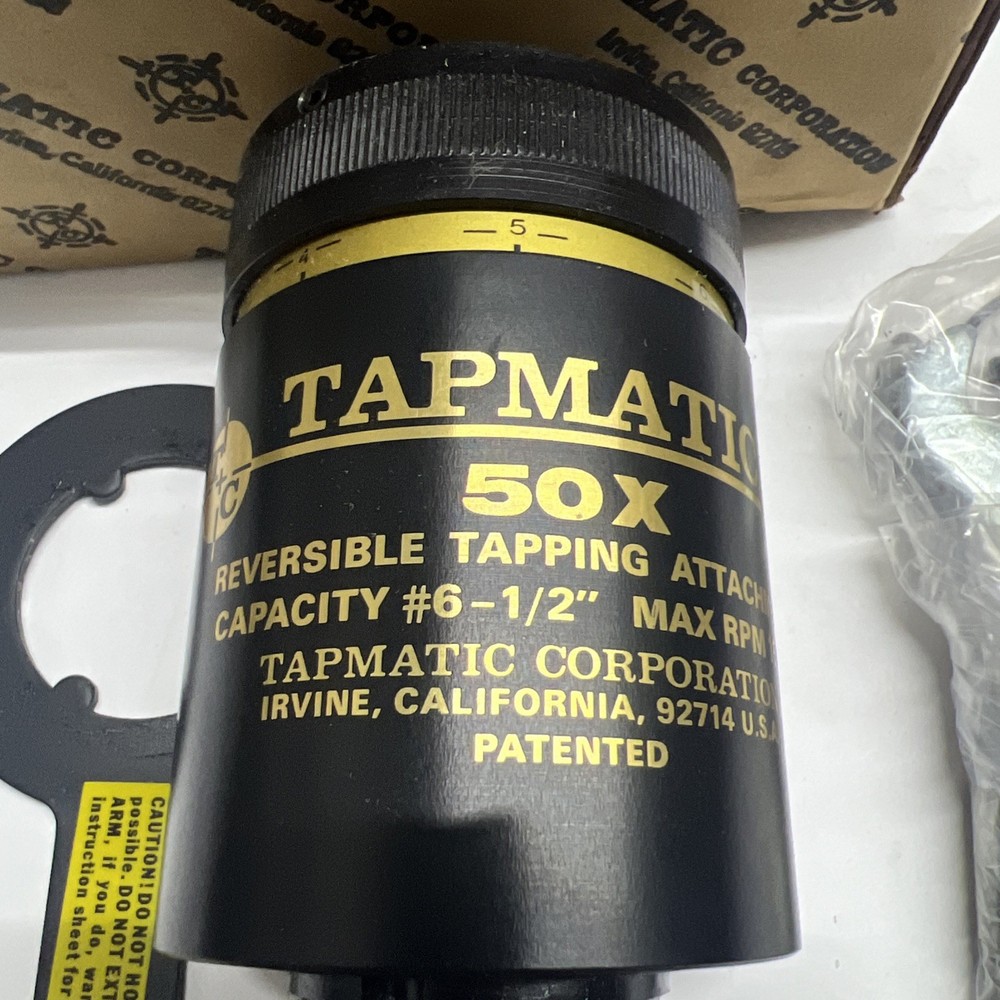 NOS Tapmatic 50x Reversible Tapping Attachment, Wrenches