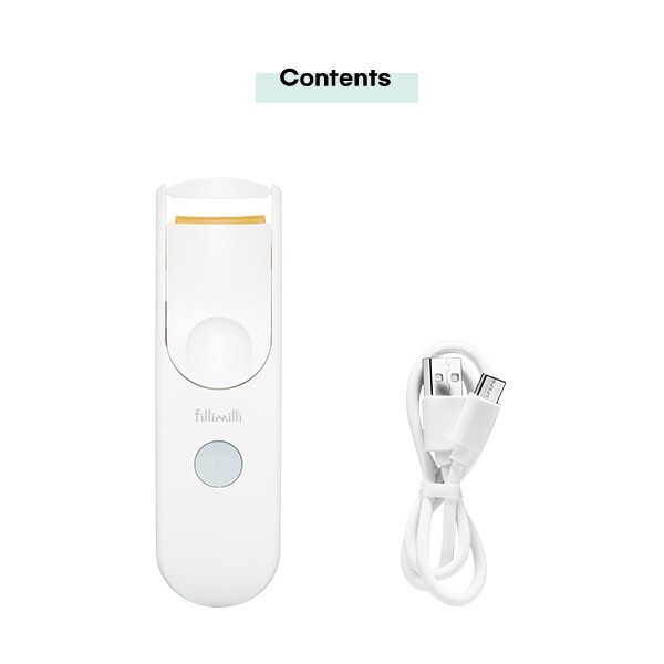 FILLIMILLI Heating Eyelash Curler W/Type C USB Cable (Rechargeable)