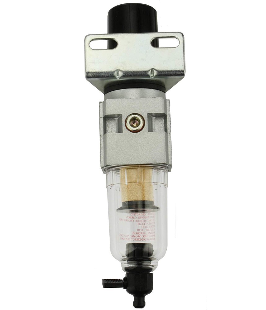1/4" MINI AIR PRESSURE REGULATOR PARTICULATE FILTER WATER TRAP COMBO COMPRESSOR