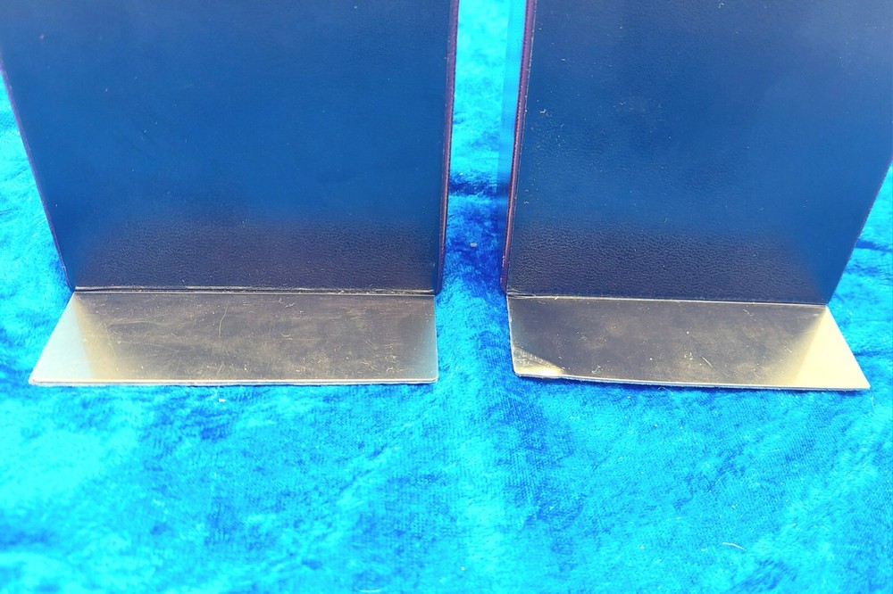 Charles Underwood Hand Glazed Kid Leather Bookends