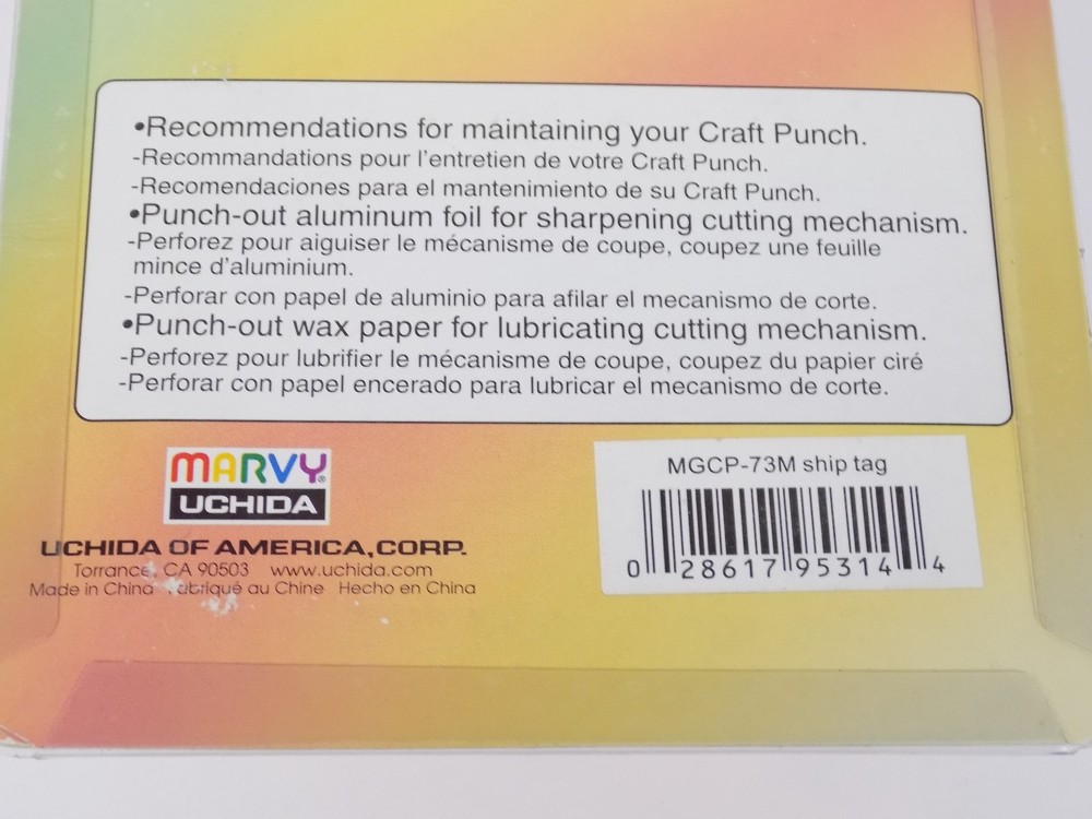 Marvy Uchida Mega Craft Punch Scrapbooking New