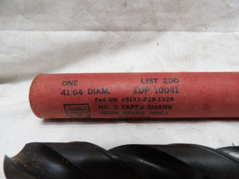 National Taper Shank 41/64" Drill Bit