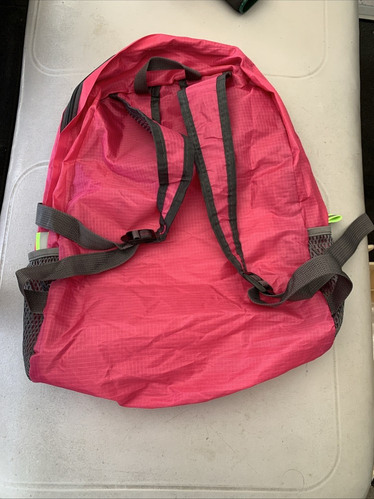 Outdoor Lightweight Packable Pack Travel Backpack Compact Foldable Bag Pink