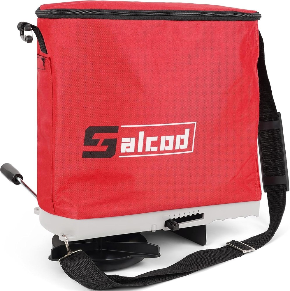 Multi-Purpose 25LB Handheld Seed Spreader with Shoulder Strap for Lawn Success