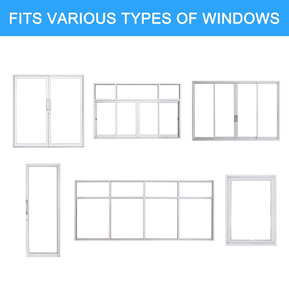 Window Screen Mesh, 24" x 35" Fiberglass Net Mesh Black Frame Hook and Loop
