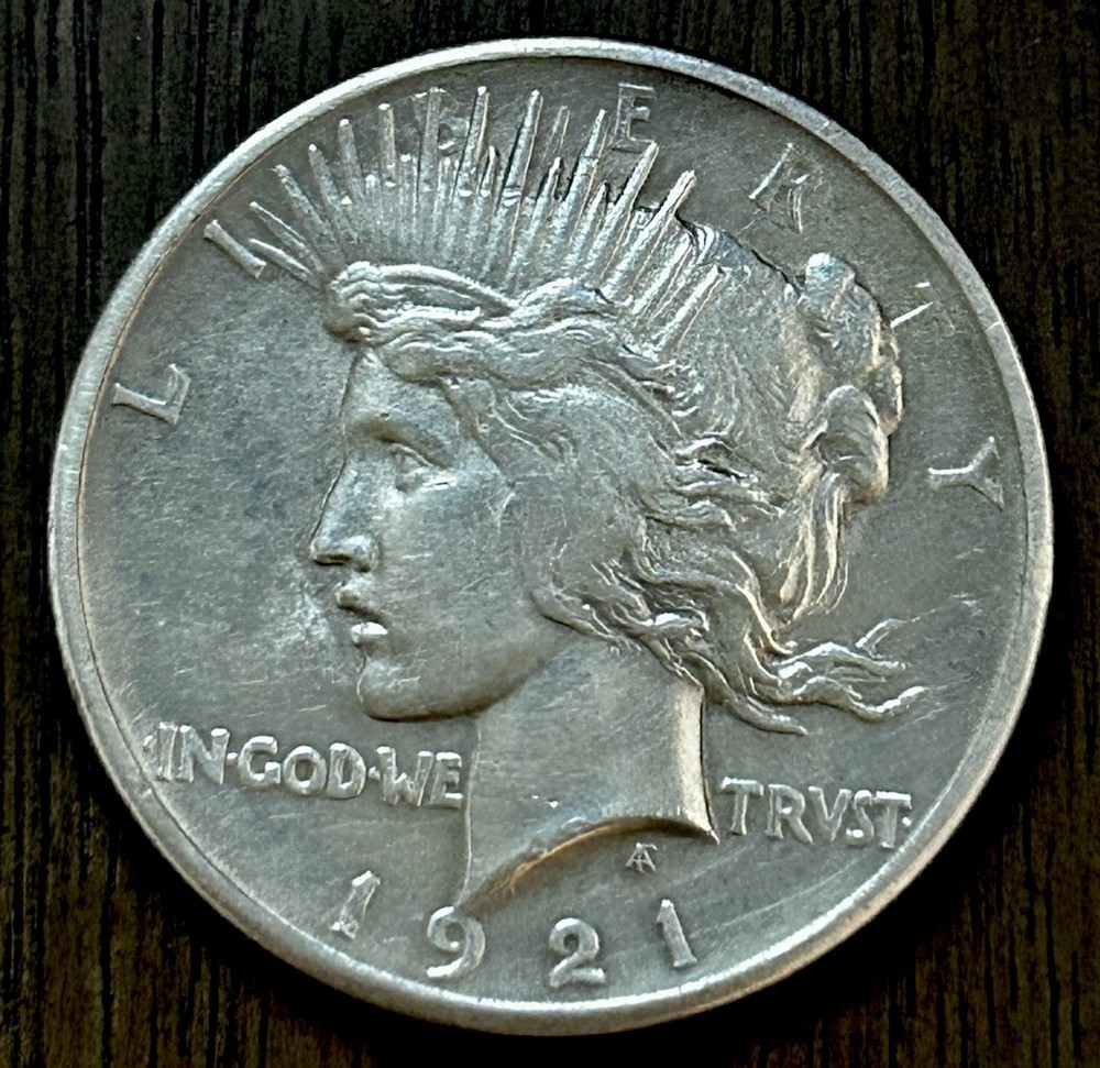 1921 Peace Silver Dollar AU+ ~ 26069