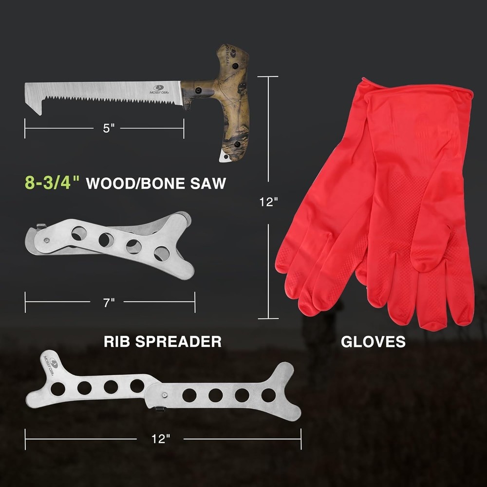 Efficient Game Processing 8-Piece Set - Camouflage Hunting Tools for Outdoors