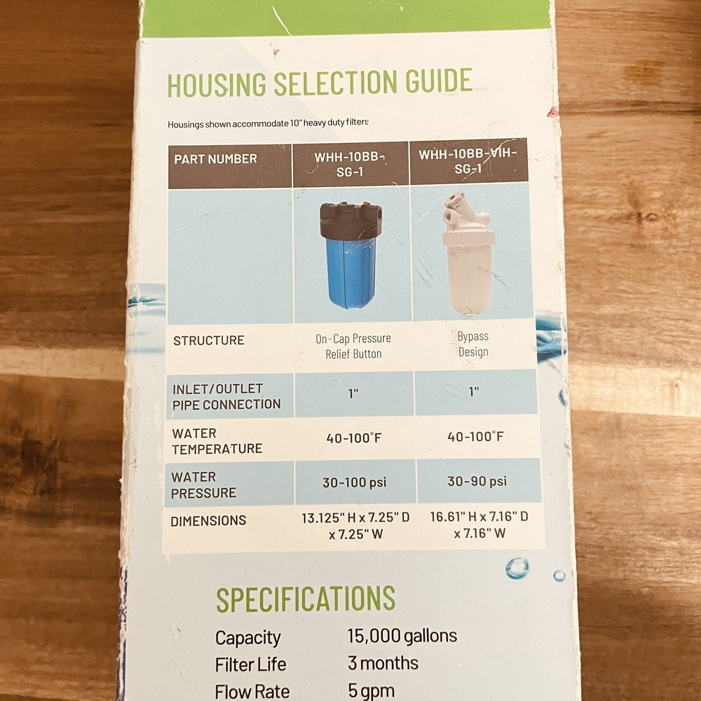 Pentair Omnifilter Sediment, Chlorine Taste & Odor FIlter - Pleated Carbon