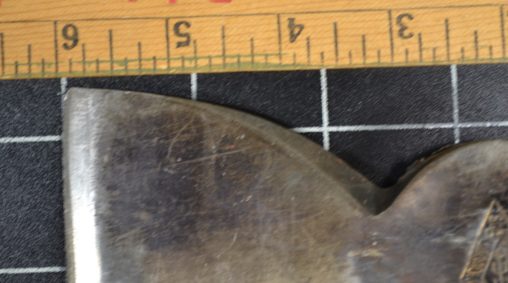 SHAPLEIGHS DIAMOND EDGE - HALF HATCHET - NICE LOGO ON HANDLE - ALL ORIGINAL