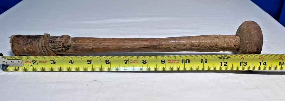 Antique Atha Tool Co Macadamizing Road Tamper Hammer